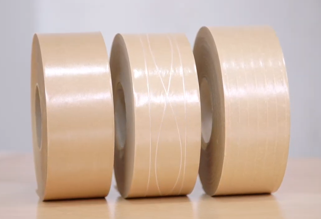 Taśma papierowa wzmocniona aktywowana wodą